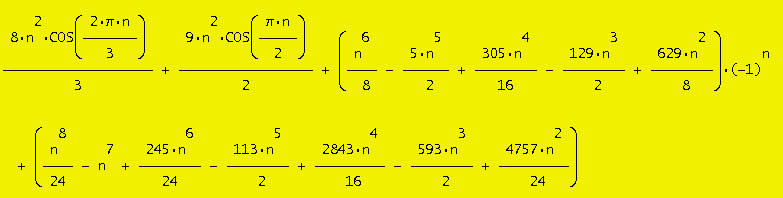 explicit formula by Vaclav Kotesovec